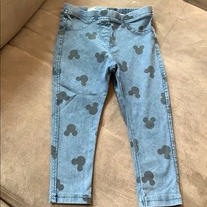 Zara baby girl Mickey Mouse jeans